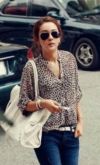 Blusa de Estampa de Leopardo