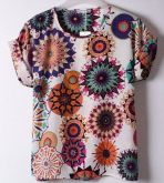 Blusa de Estampa Tropical