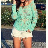 Blusa Renda Guipir